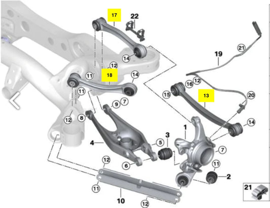 BMW Uniball IRP Lenker KOMPLETT-SET HA1