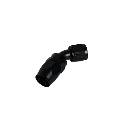 Dash 10 / -10 AN / JIC 10 Anschluss 45° Alu Fitting schwarz eloxiert