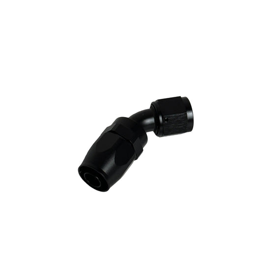 Dash 10 / -10 AN / JIC 10 Anschluss 45° Alu Fitting schwarz eloxiert