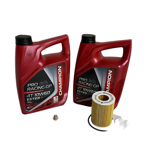 Angebot- Set 8L Pro Racing GP 10W60 Motoröl ink. Filter + Schraube BMW E36, E46 (M50, M52, M54)
